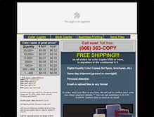Tablet Screenshot of colorcopiesinternational.com
